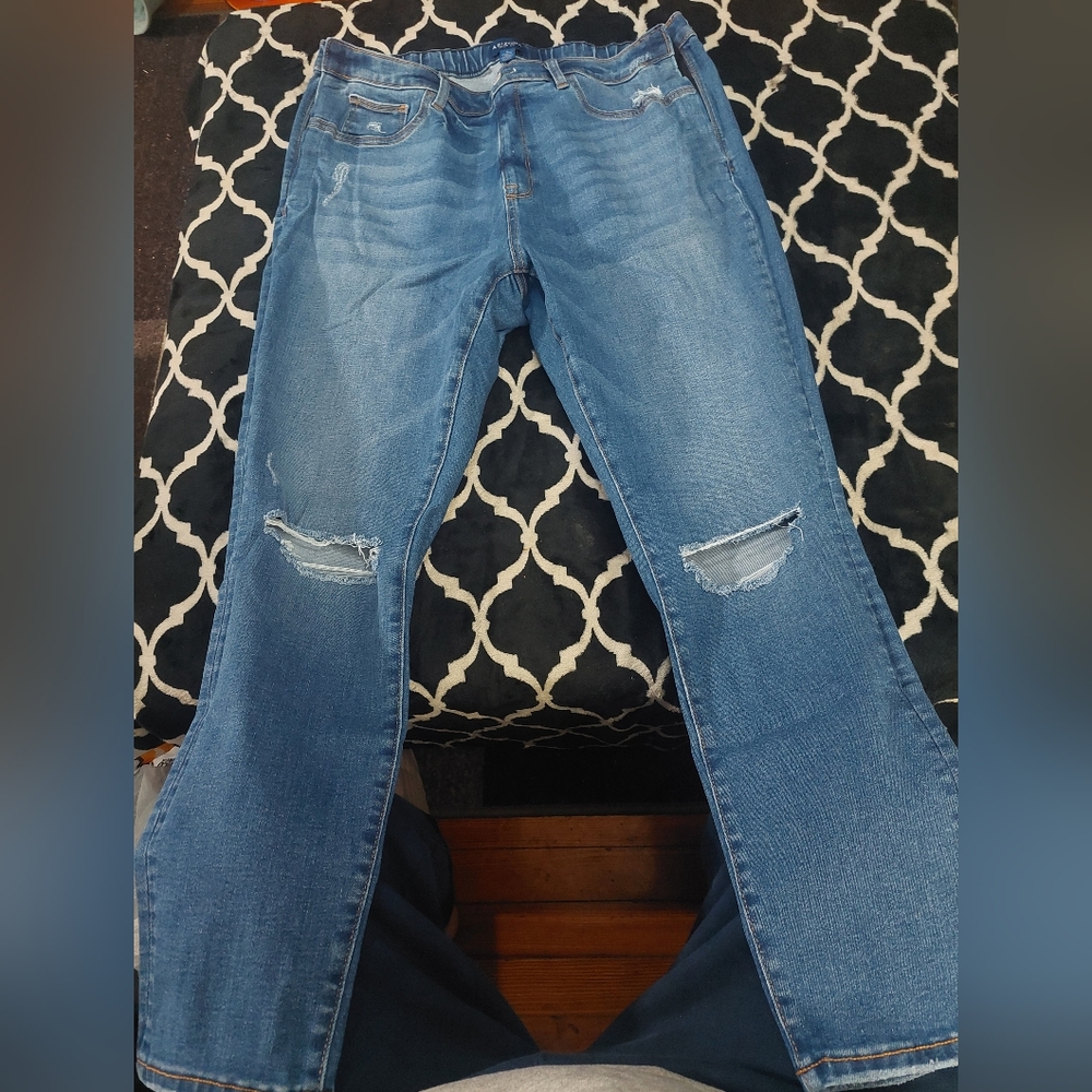 NWOT Arizona Jeans Adaptive‎ distressed jeggings size 19 (Jr plus)